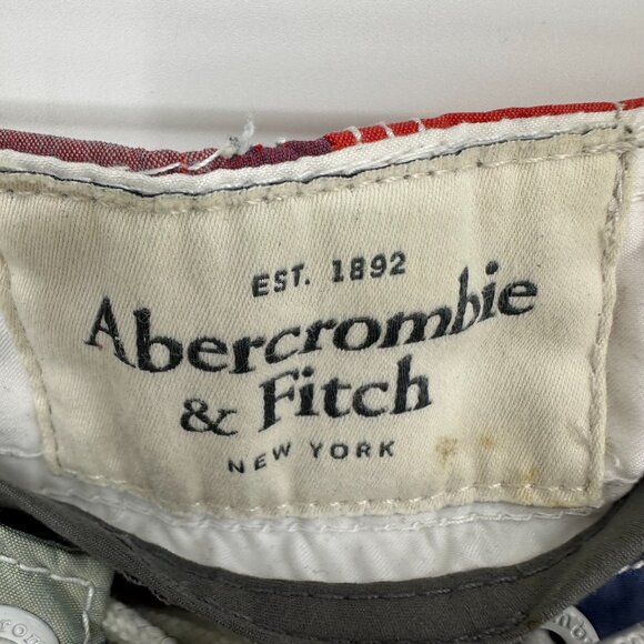Abercrombie & Fitch Vintage Y2K Plaid Cargo Board Shorts L Mens‎ Swim Trunks - Picture 5 of 7